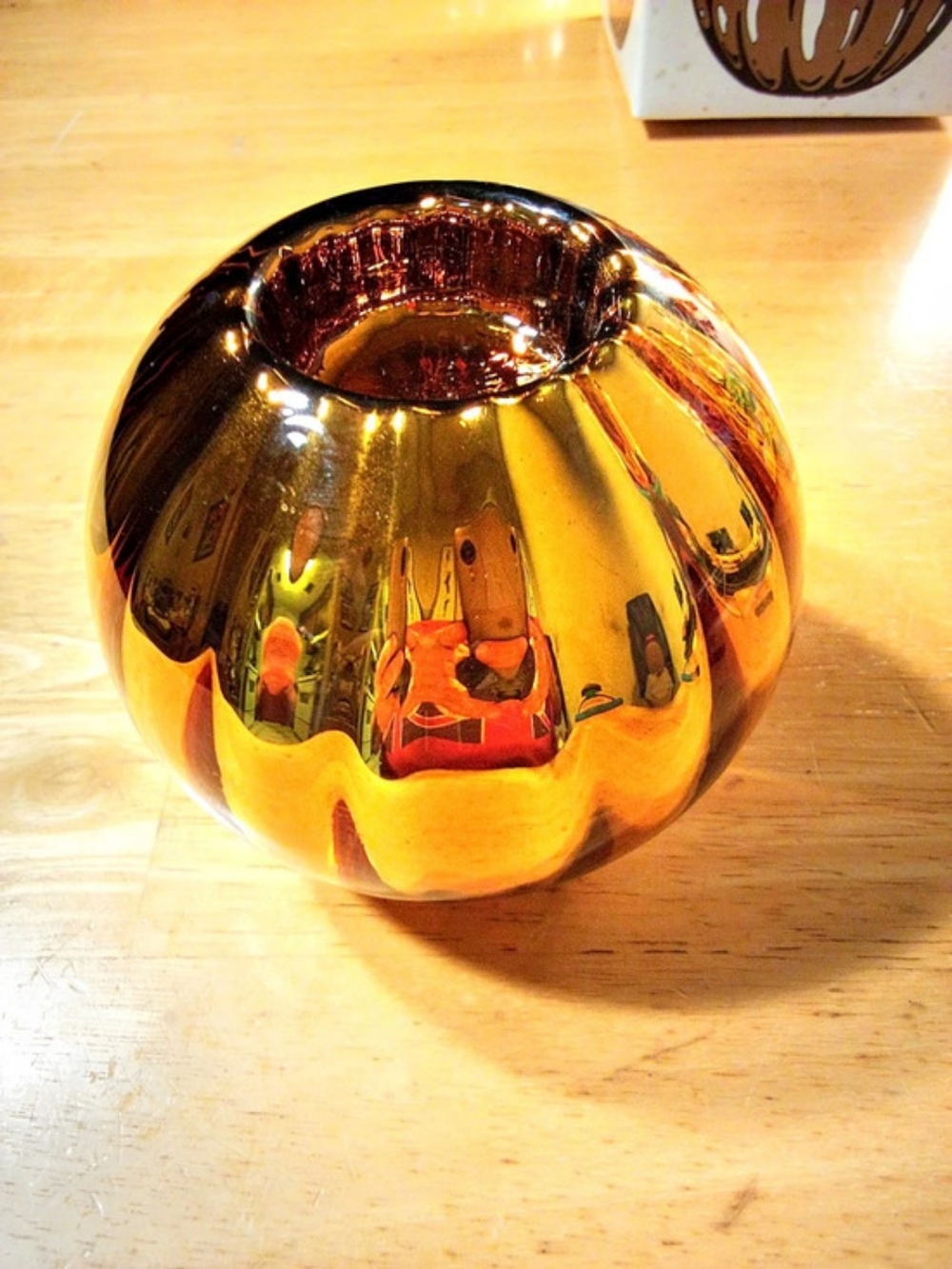 Department 56 Optic Mercury Glass 100mm Votive Holder Gold Mercury Glass Votive